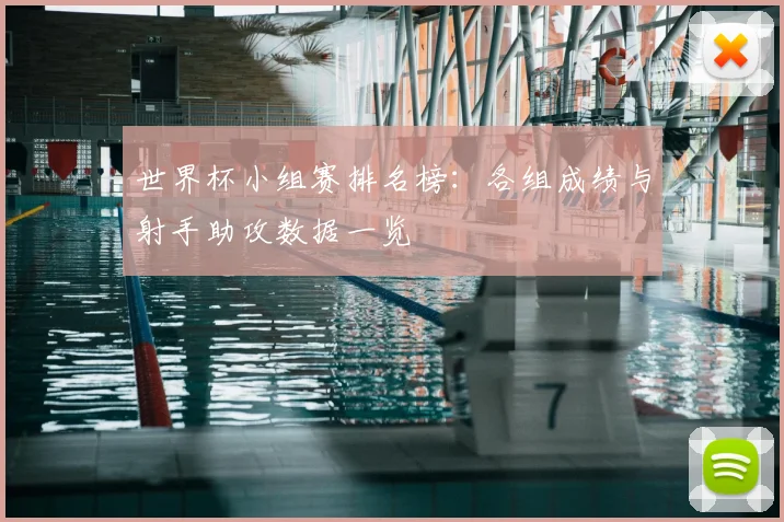 世界杯小组赛排名榜：各组成绩与射手助攻数据一览